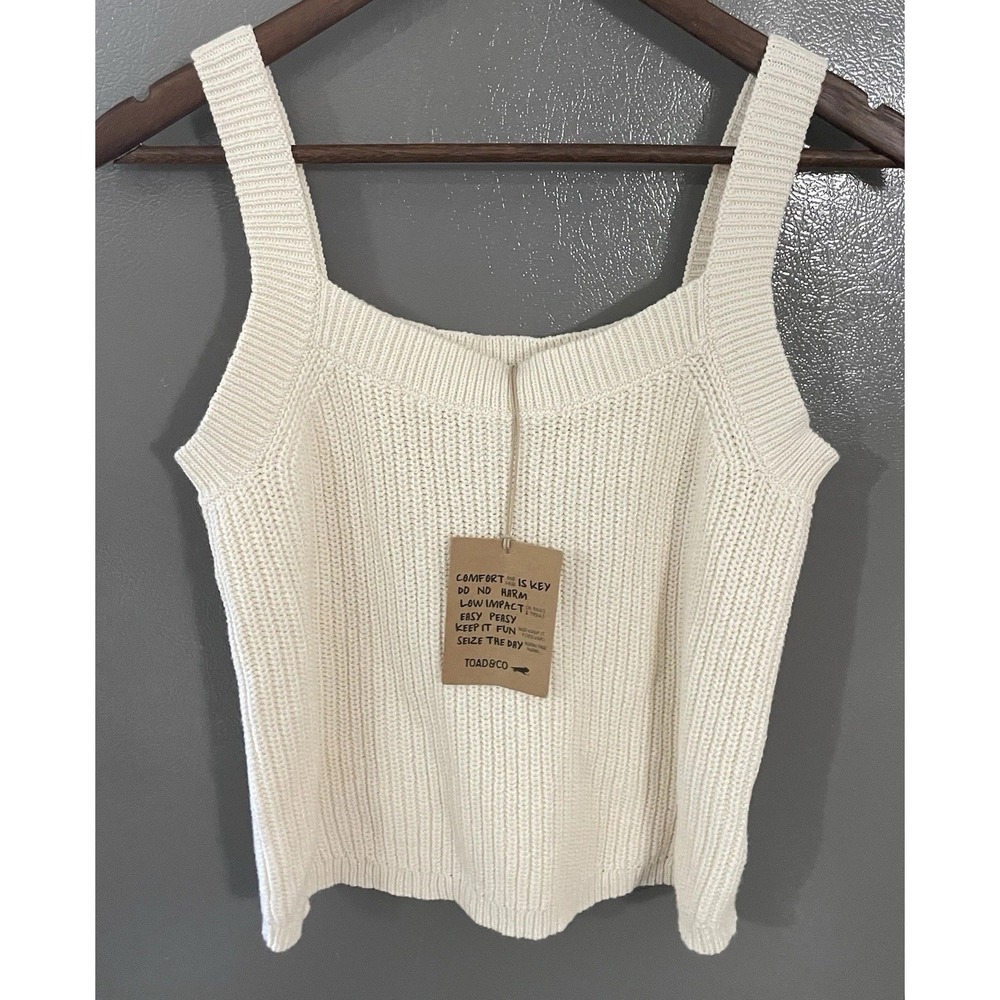 Toad&Co Cream Knit Tank Top